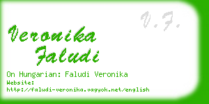 veronika faludi business card